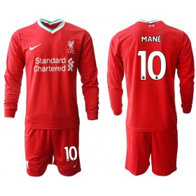 Camisetas Liverpool Sadio Mane 10 Niños Primera Equipacion 2020/2021 Manga Larga